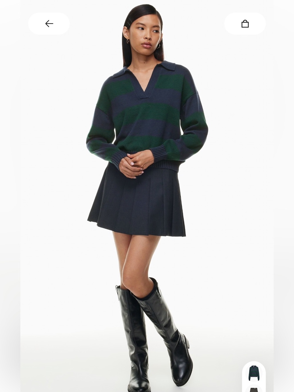 Aritzia Lottie Sweater Scarab/Admiral